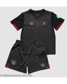 West Ham United Maglia Gara Trasferta Repliche 2024-25 Bambino Maniche Corte
